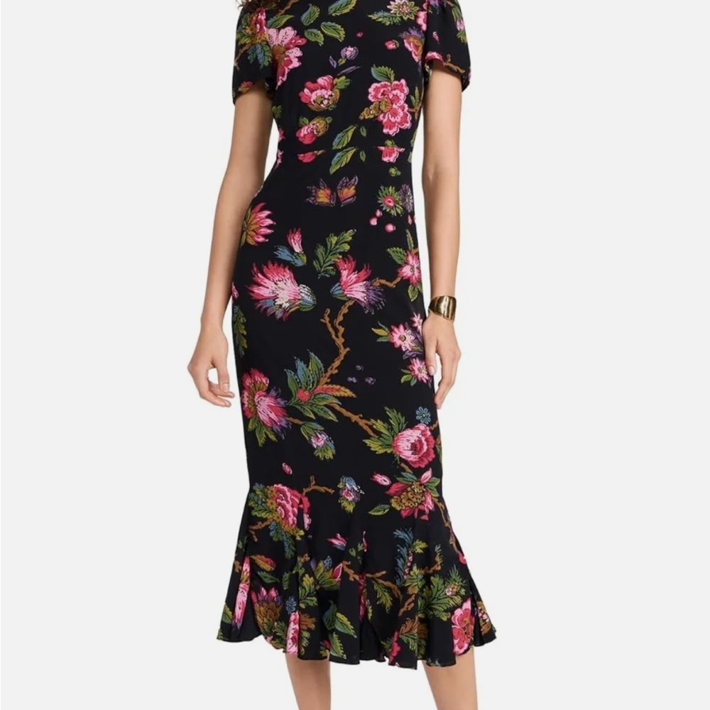Rhode Floral Black Dress